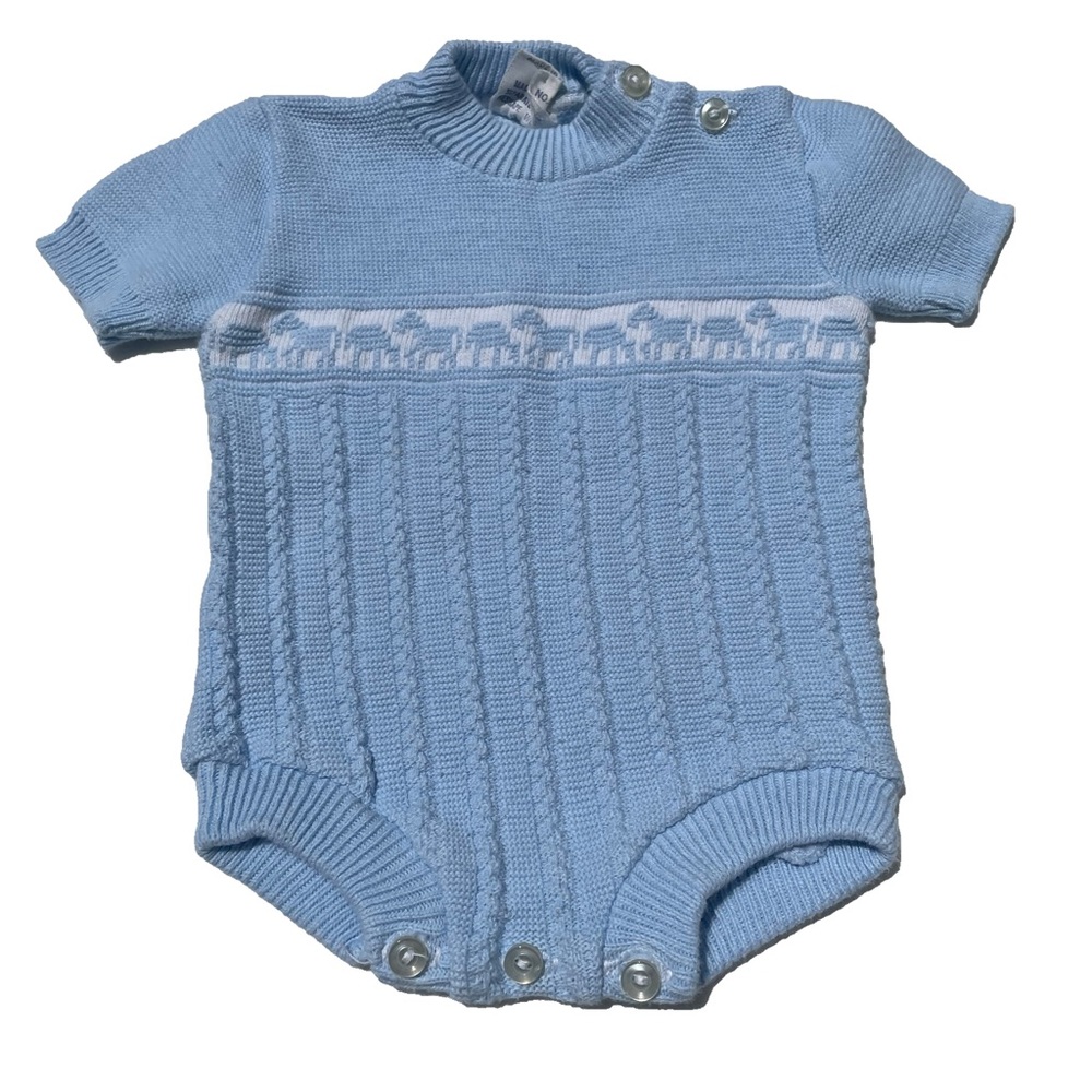 Vintage Friemanti size M, blue romper